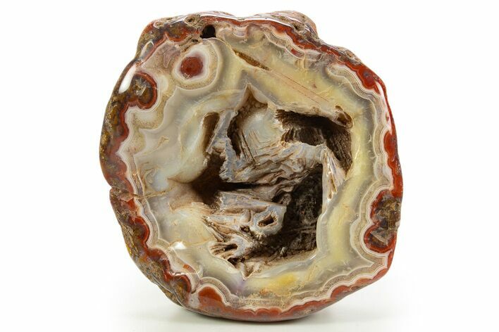 Tumbled Banded Agate Nodule - Kerrouchen, Morocco #324040